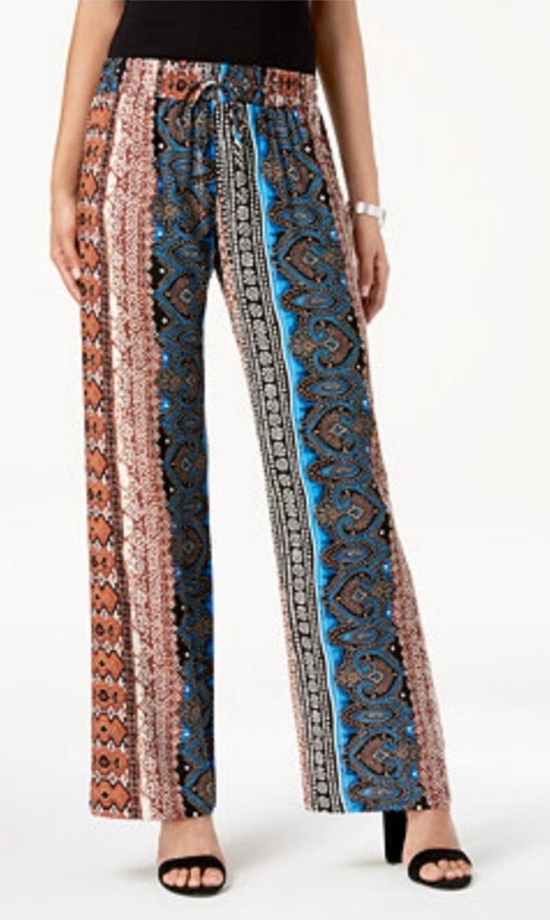 New Directions Stretchy Wide Leg Palazzo Pants Sz PS